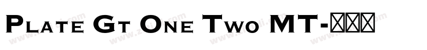 Plate Gt One Two MT字体转换